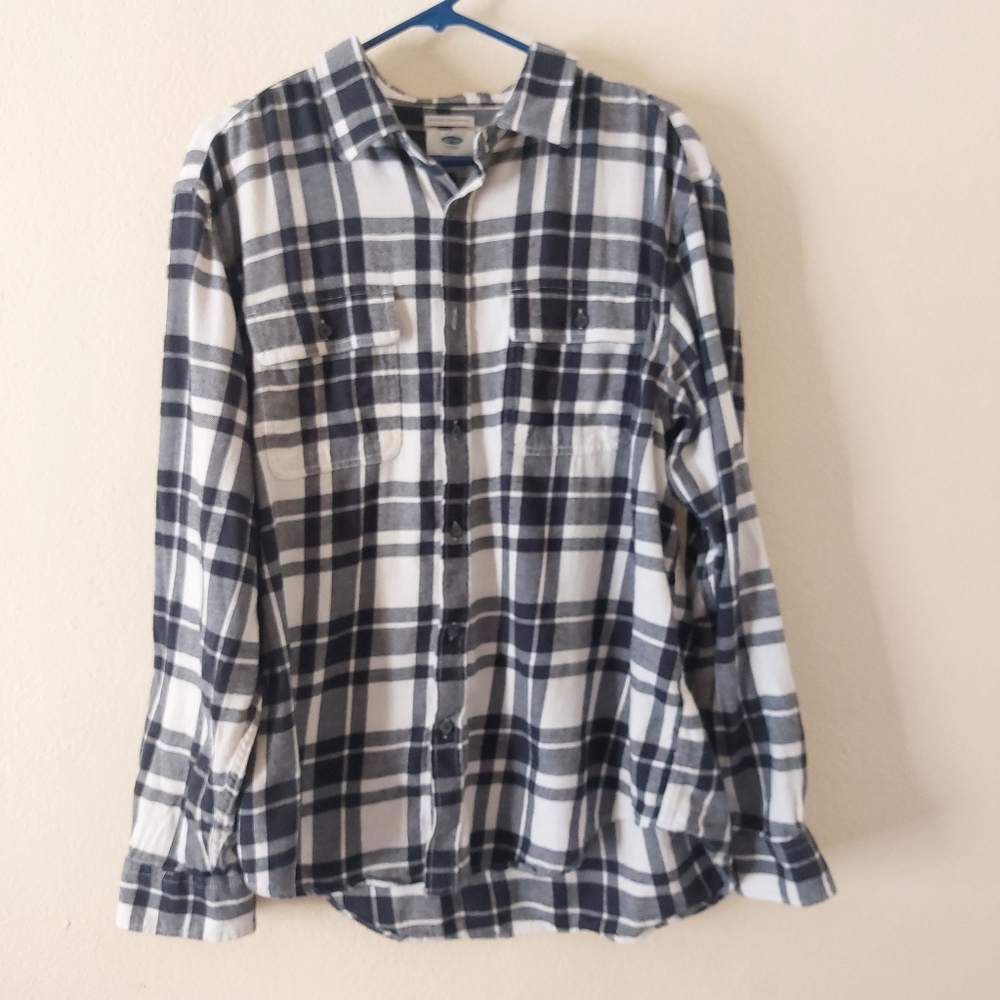 90s Style Plaid / Flannel Shirt  - Old Navy - Size XL